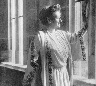 Königin Charlotte von Württemberg im Schloss Bebenhausen, Fotografie um 1920