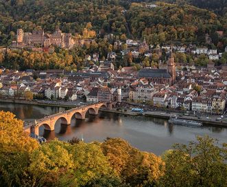 Schloss Heidelberg mit Altstadt