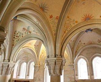 Gewölbe im Kapitelsaal im Kloster und Schloss Bebenhausen