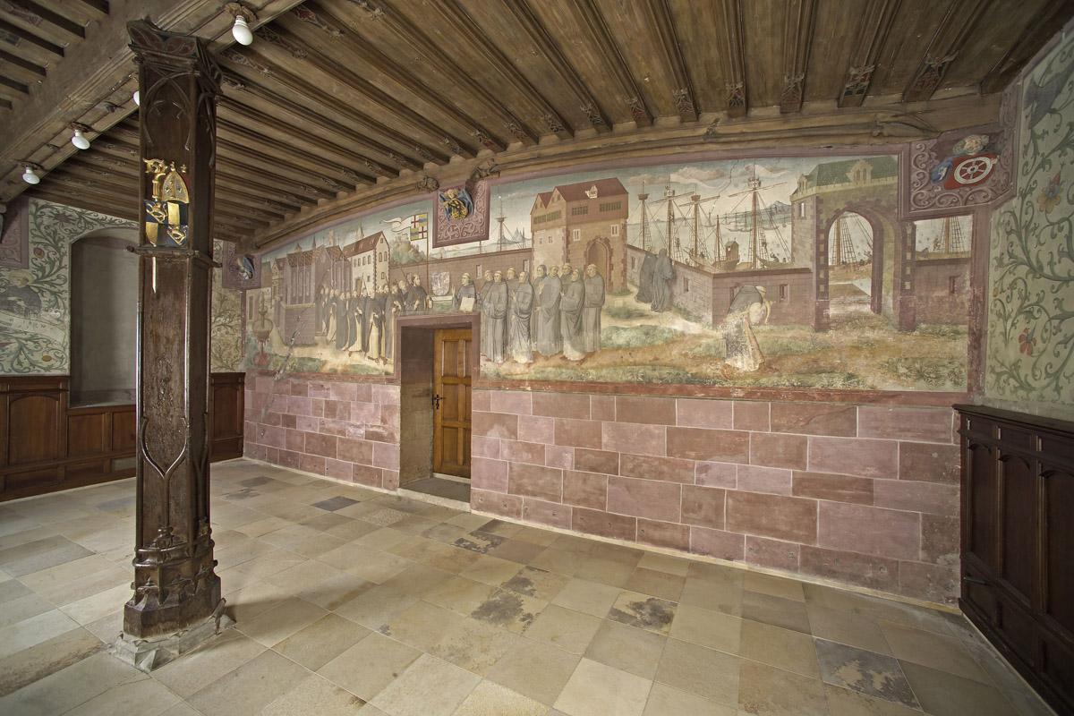 Wandmalerei im Winterrefektorium von Kloster Bebenhausen
