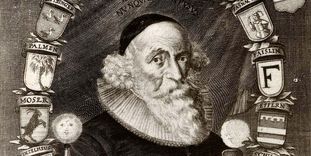 Johann Valentin Andreae, copper engraving by Melchior Kusell circa 1650