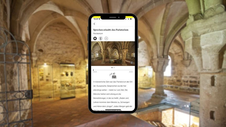 Kloster und Schloss Bebenhausen, App Monument BW, Station der Erlebnistour