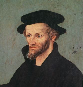 Philipp Melanchthon, painting by Lucas Cranach the Elder