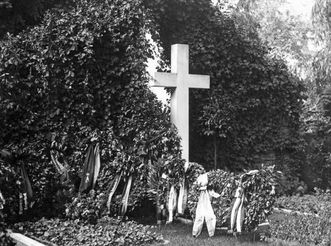 Grave of King Wilhelm II in Ludwigsburg, 1927