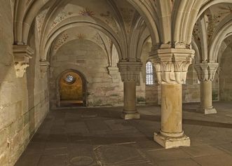 View from the west into the Chapel of St. John in the chapter house of Bebenhausen Monastery and Palace