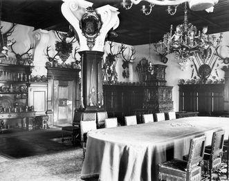 Blue Hall in Bebenhausen Palace, circa 1926