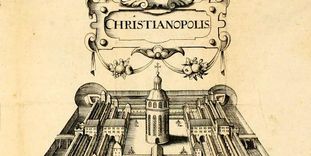 Plan der Stadt Christianopolis, Stich aus Reipublicae Christianopolitanae descriptio, 1619